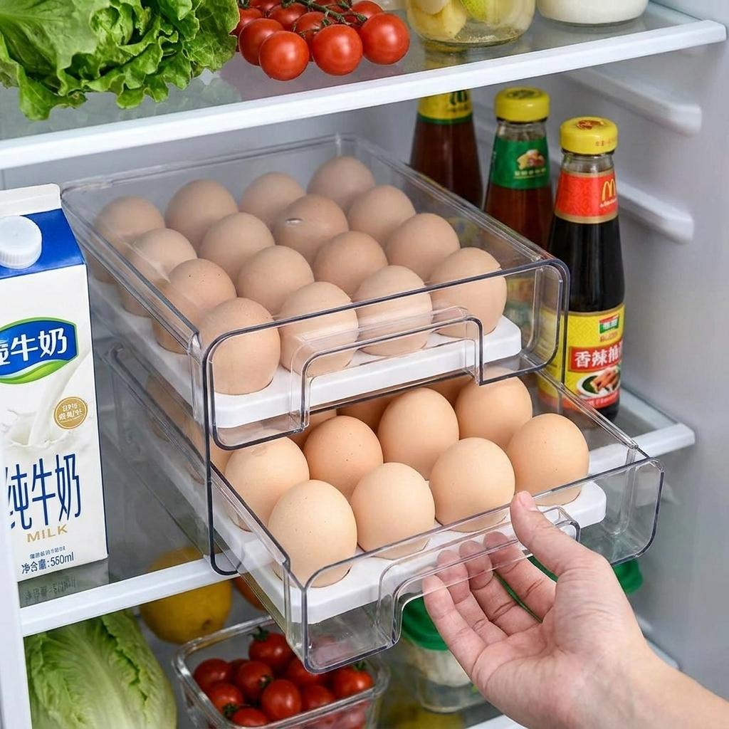 Fridge Egg Container Holder lifestyle