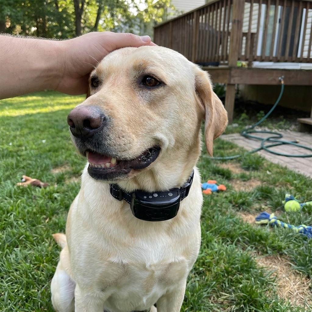 Anti-Bark Dog Training Collar lifestyle