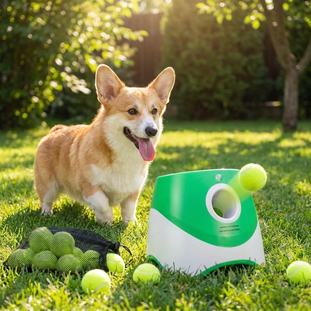 Automatic Dog Ball Thrower lifestyle