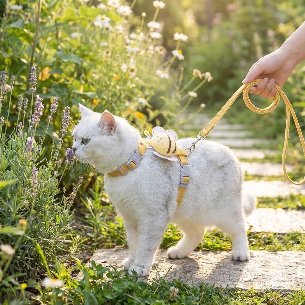 Cat Collar and Harness Set lifestyle