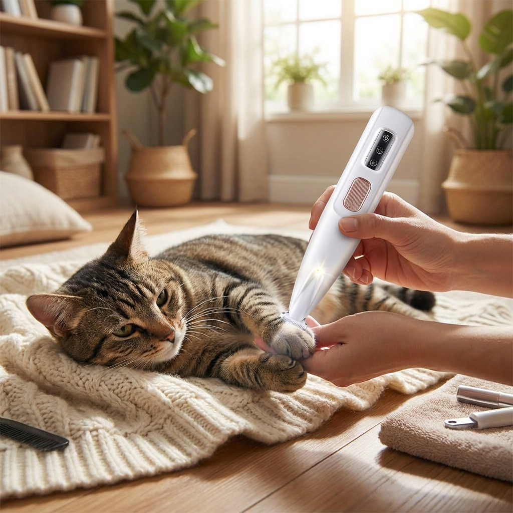 Cordless Cat Grooming Trimmer lifestyle