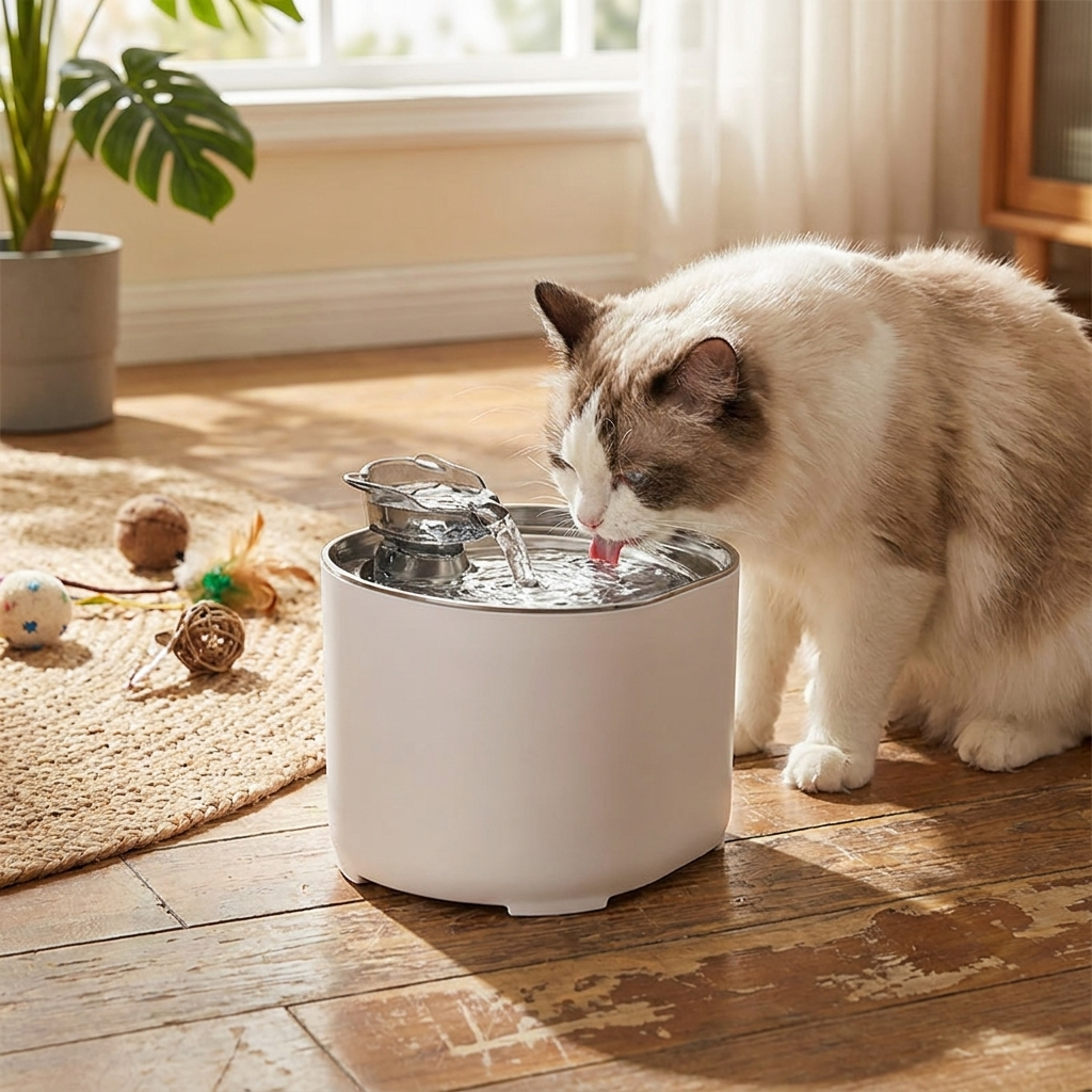 Cat Water Fountain lifestyle
