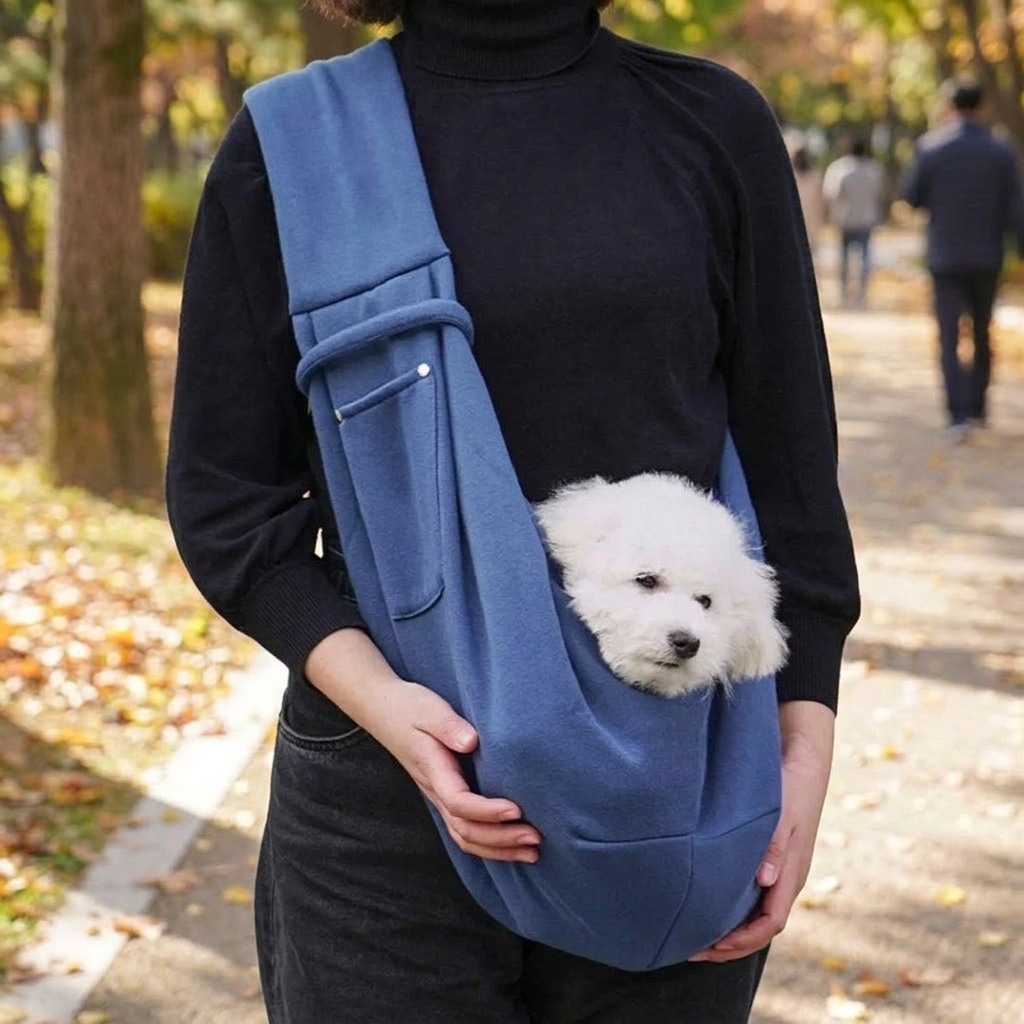 Adjustable Dog Carrier Sling lifestyle