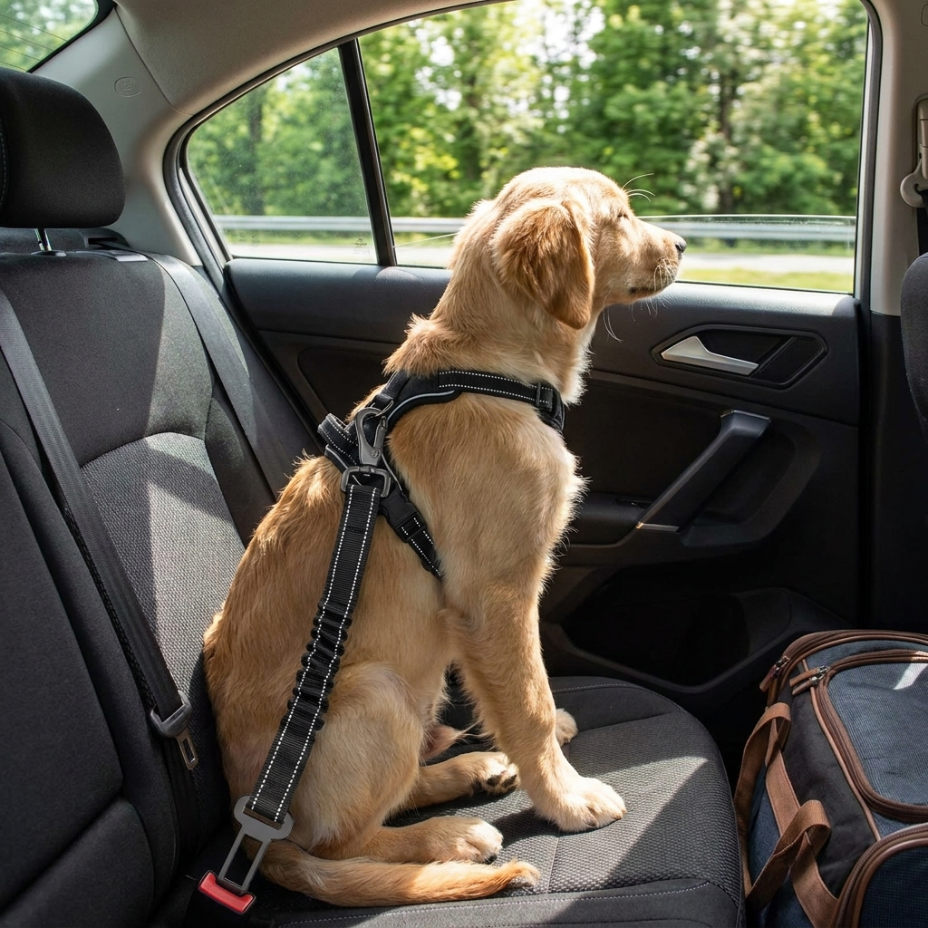 Dog Car Seat Safety Belt lifestyle