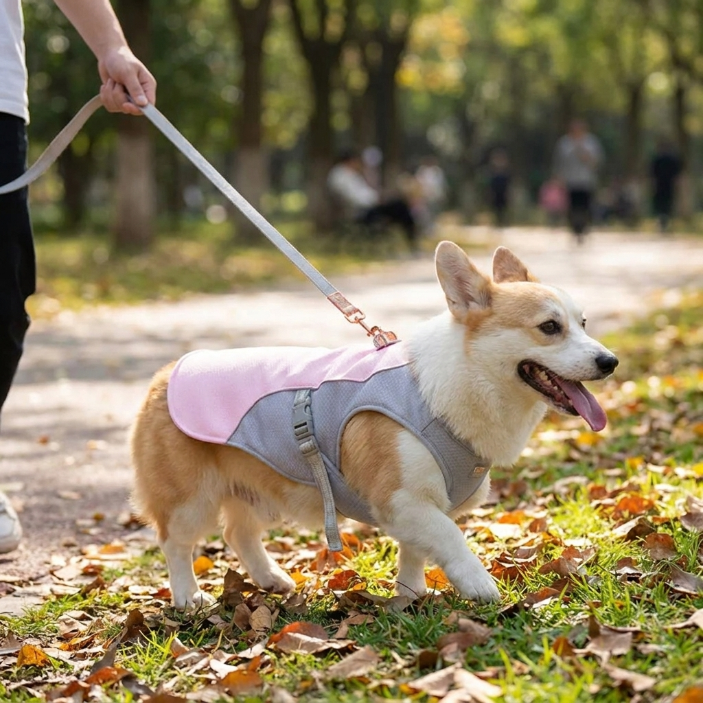Dog Cooling Vest for Outdoor Walks lifestyle