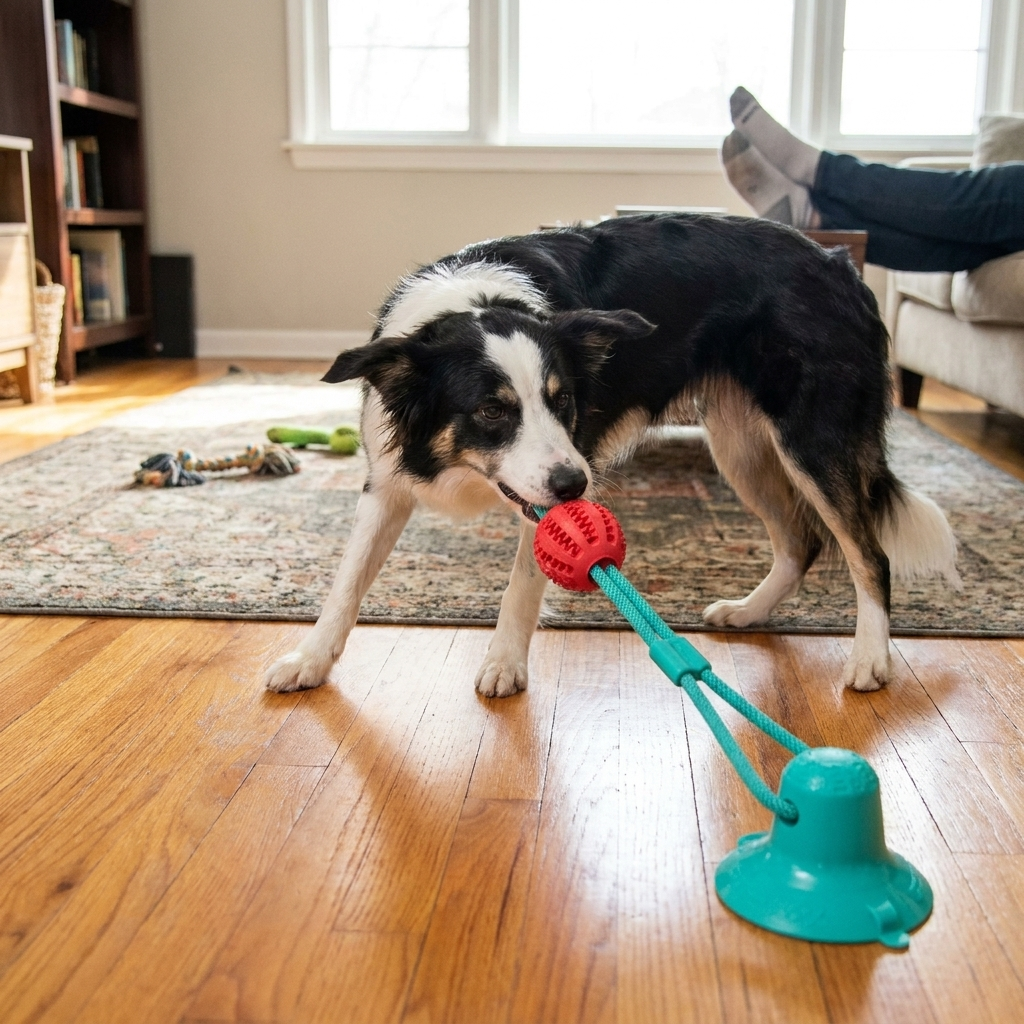 Dog Suction Toy lifestyle