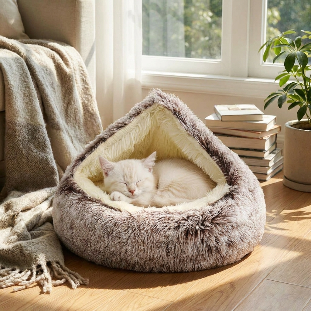 Donut Dog And Cat Bed lifestyle