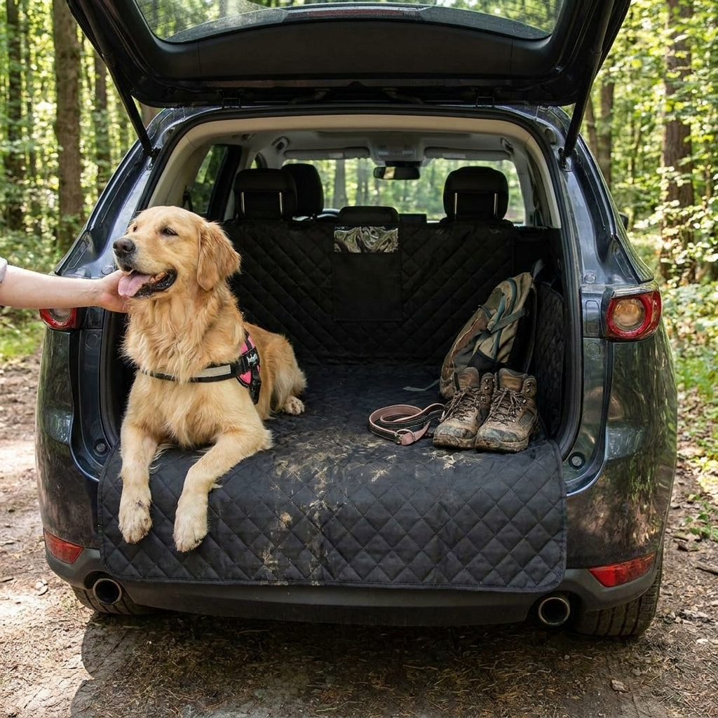 Dog Trunk Seat Cover for SUVs lifestyle