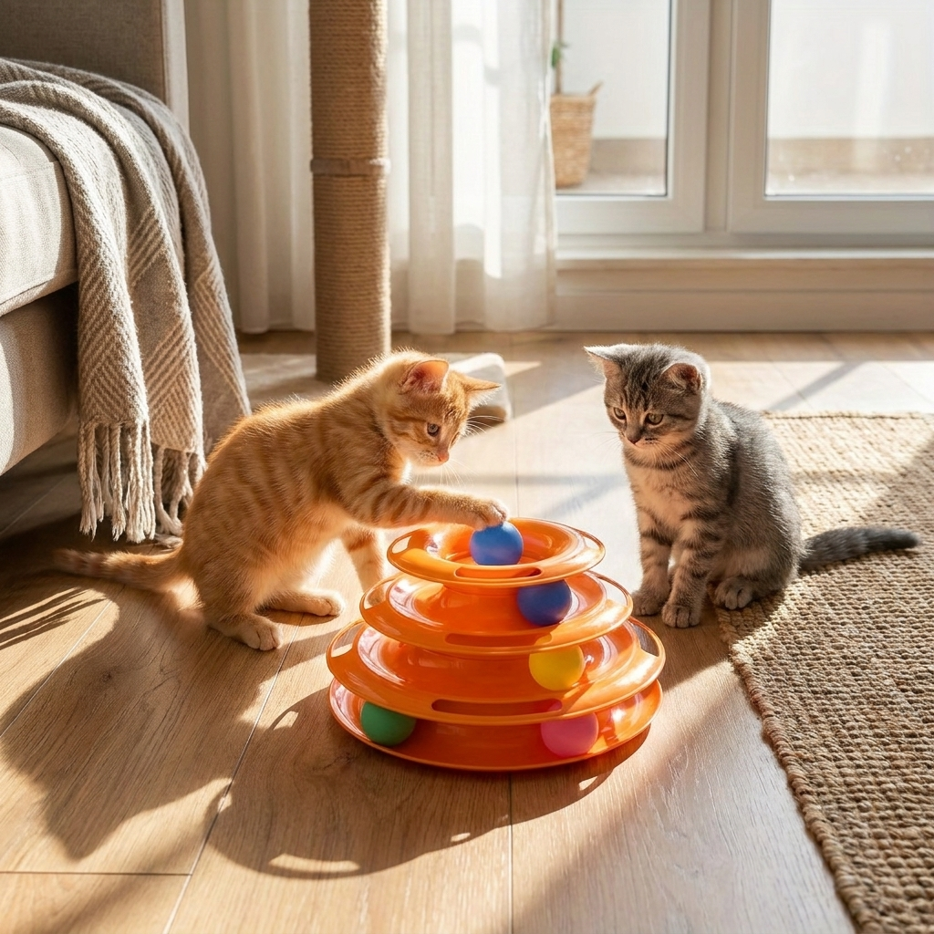 Fun Interactive Rolling Ball Cat Toy lifestyle
