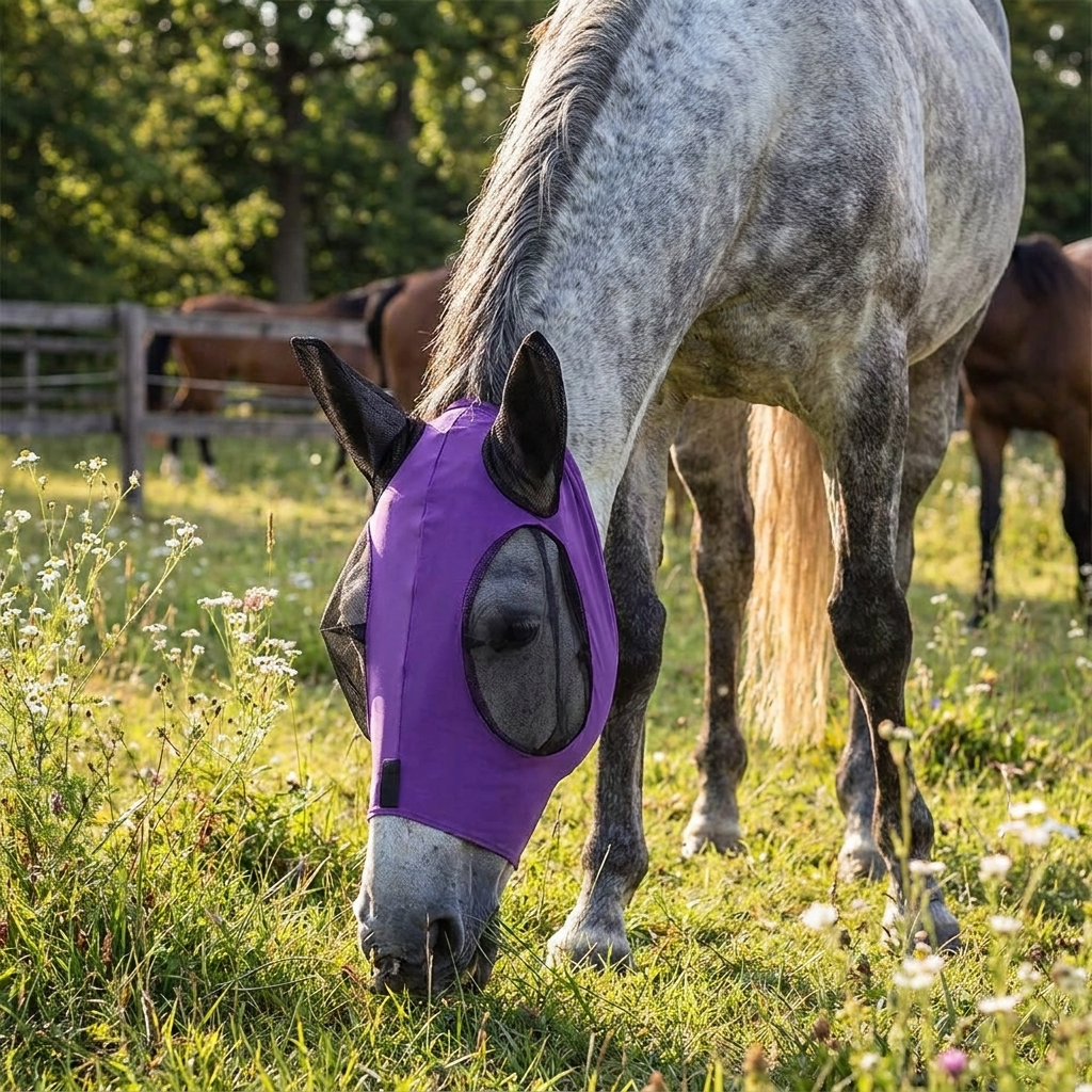 Horse Fly Mask with UV Protection lifestyle