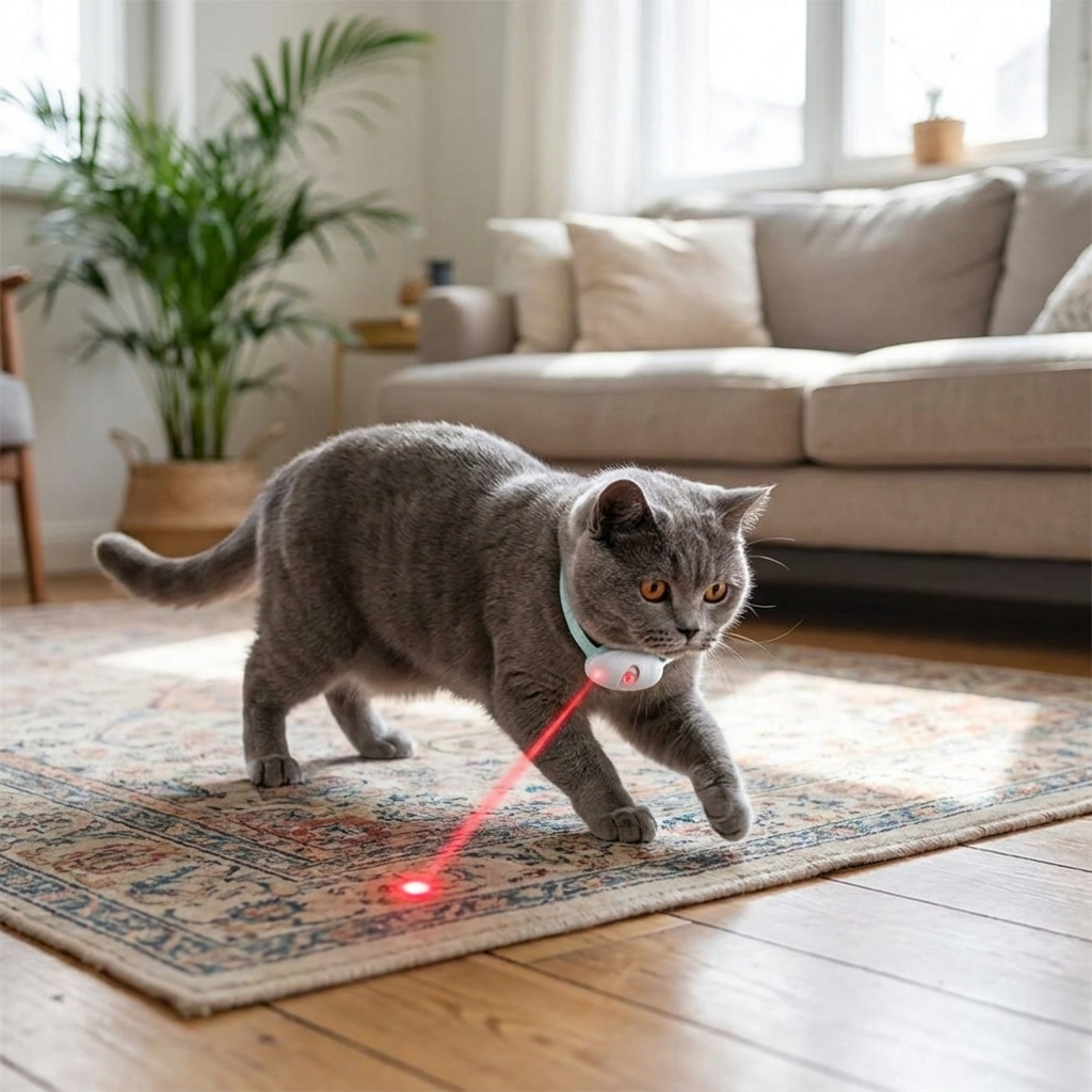 Interactive Laser Cat Collar lifestyle