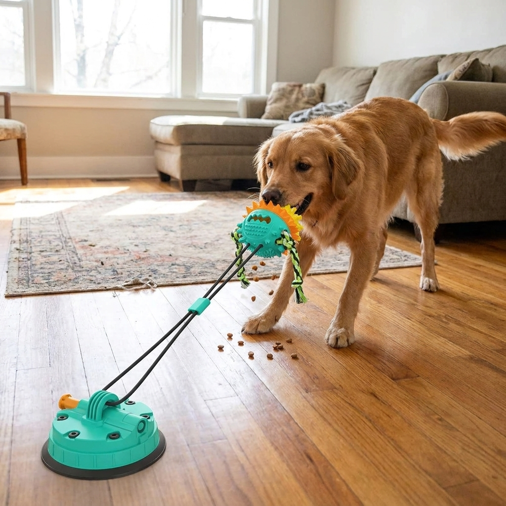 Interactive Self-Playing Pet Toy with Chew Bars lifestyle