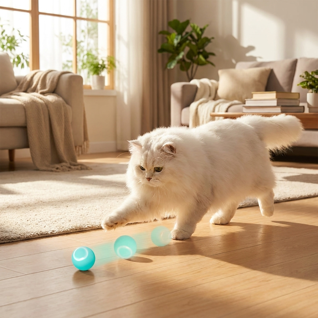 Automatic Rolling Interactive Pet Ball lifestyle