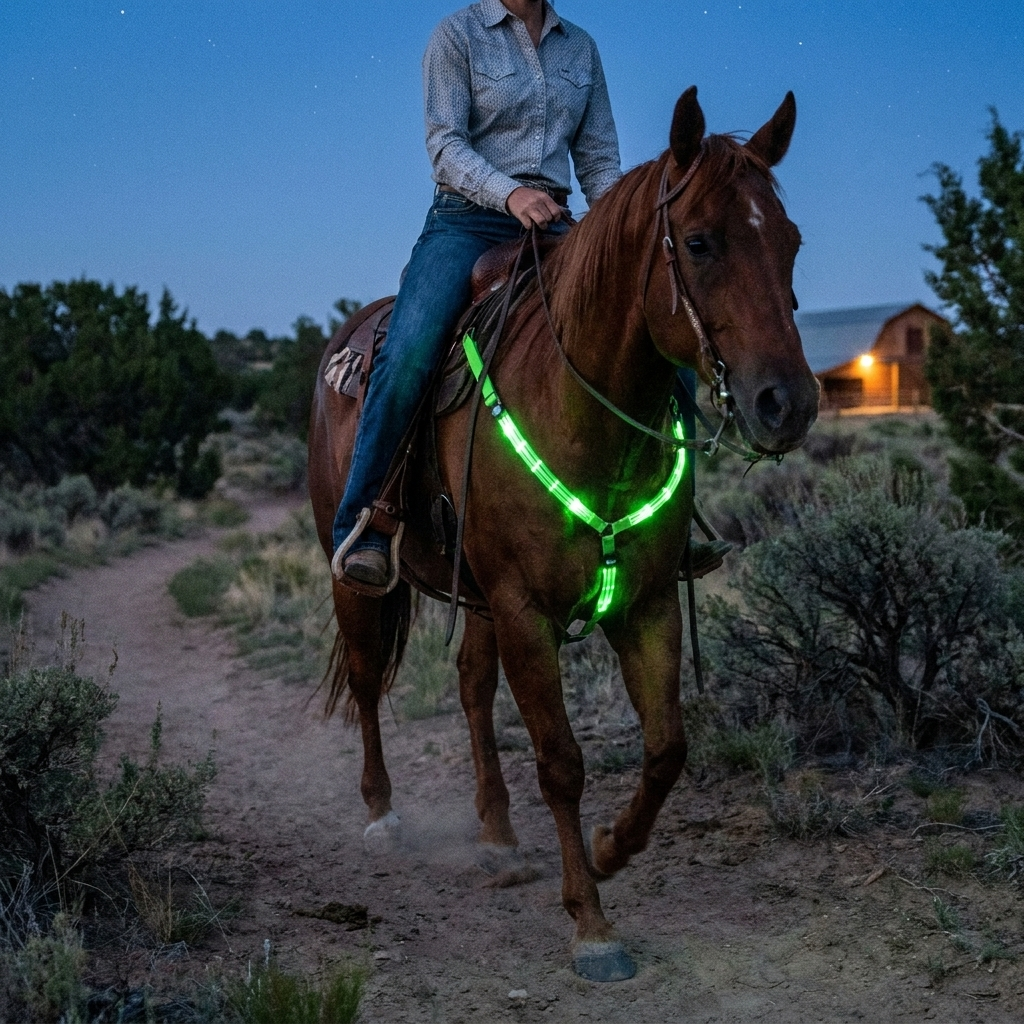 LED Light-Up Breast Collar for Horses lifestyle