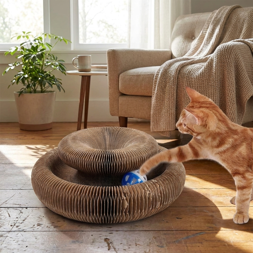 Magic Organ Folding Cat Scratching Board lifestyle