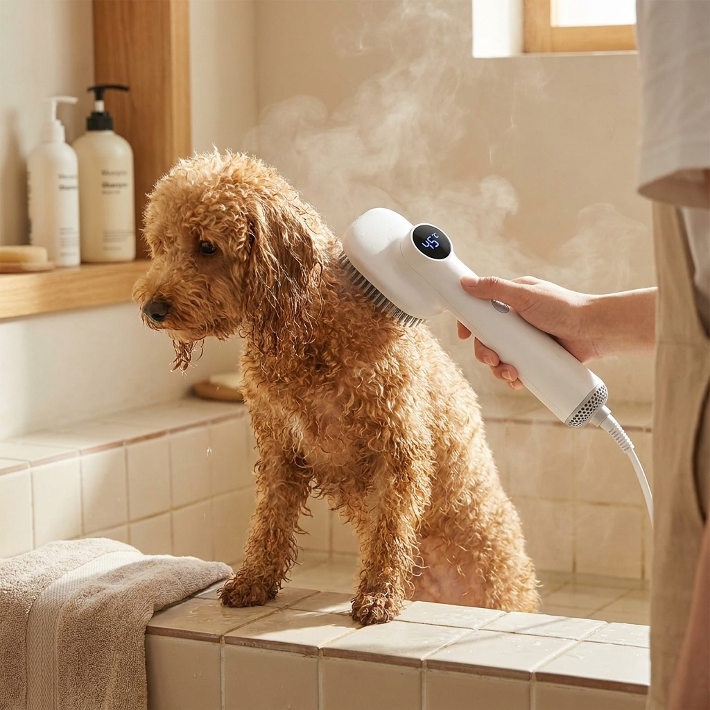 Quiet Pet Hair Dryer with Comb lifestyle
