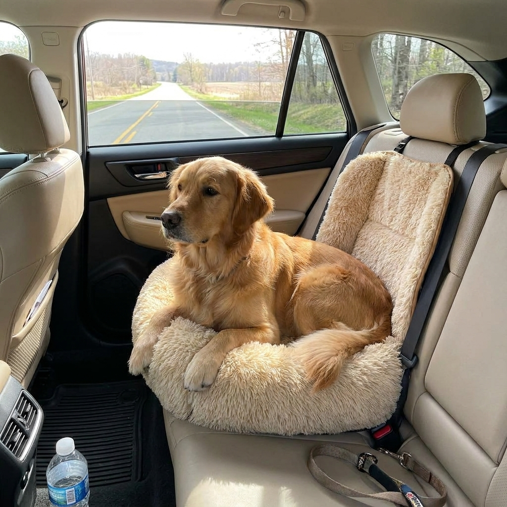 Protective Dog Car Seat Bed lifestyle