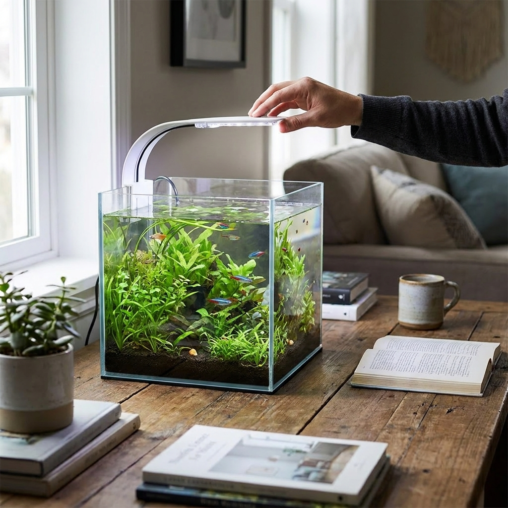 Ultra-Slim LED Fish Tank Aquarium Light lifestyle
