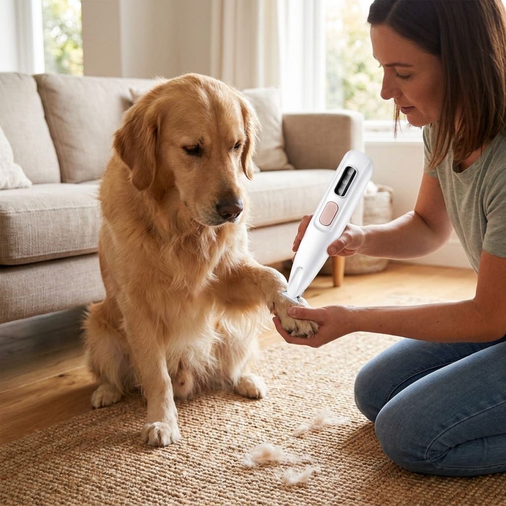 Ultra-Quiet Pet Grooming Trimmer lifestyle
