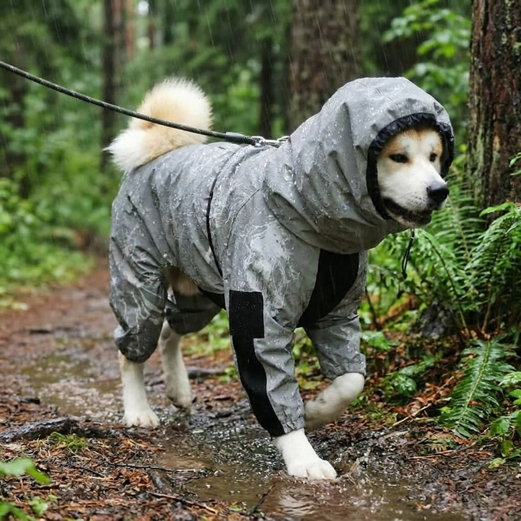 Waterproof Dog Raincoat lifestyle