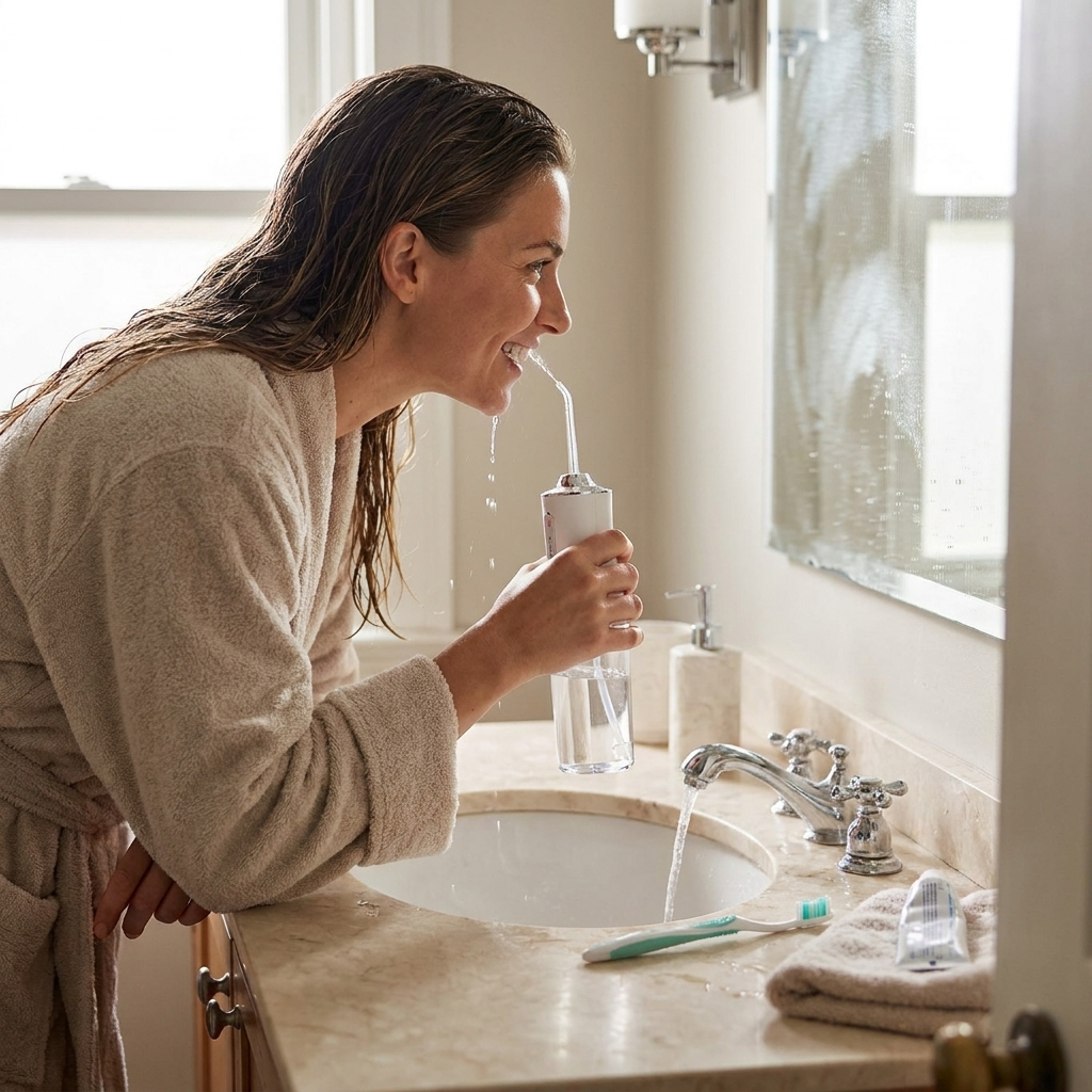 Rechargeable Water Flosser lifestyle
