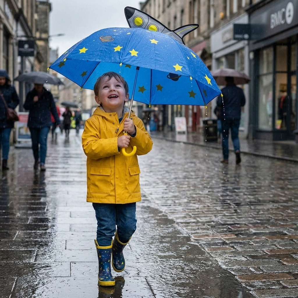 Rainbow Fun Kids Umbrella lifestyle