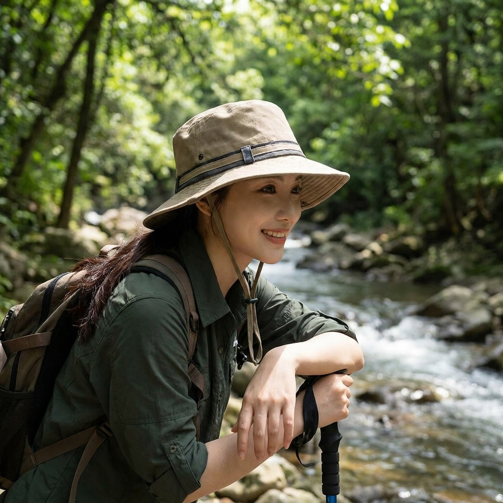 Wide Brim Outdoor Sun Hat lifestyle