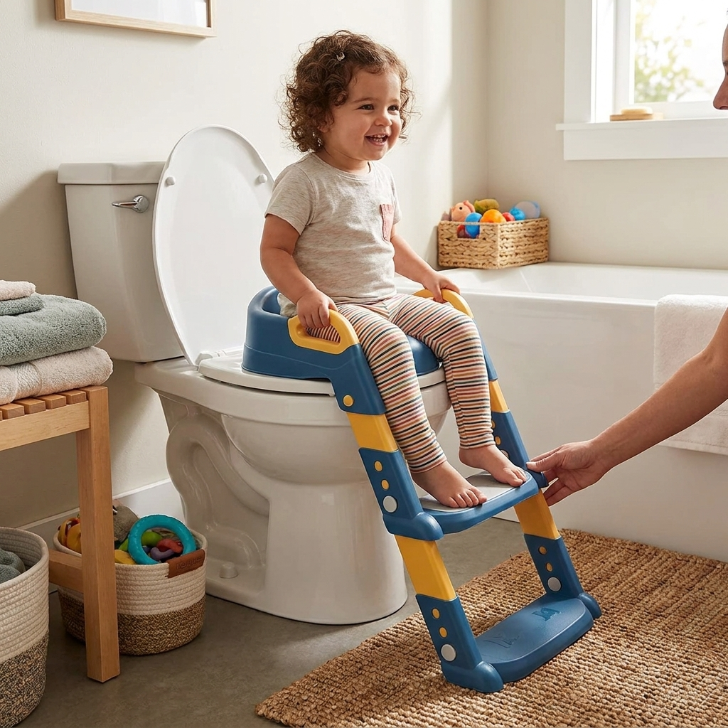 Kids Step Stool Potty Trainer lifestyle
