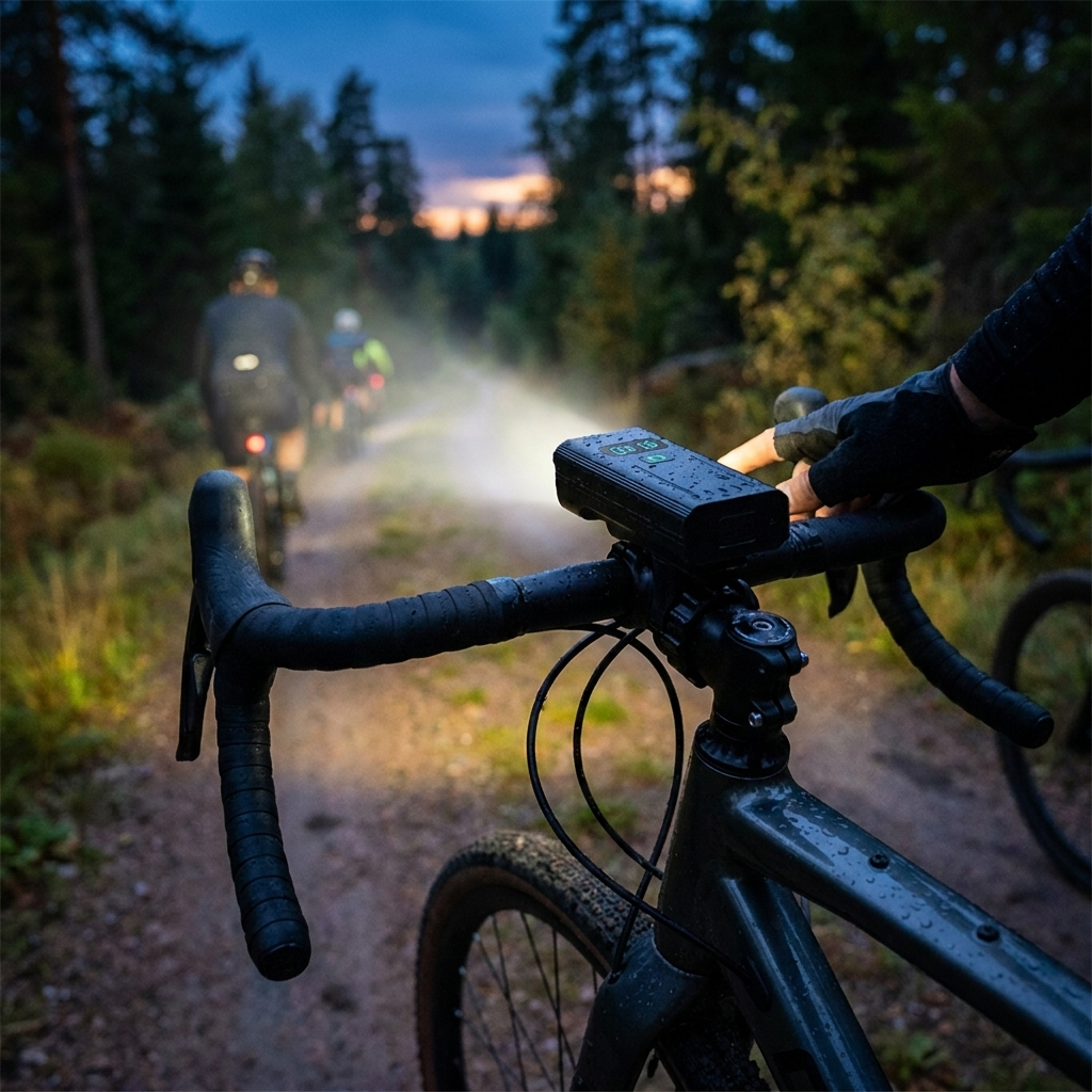 5000 Lumen Bike Light lifestyle