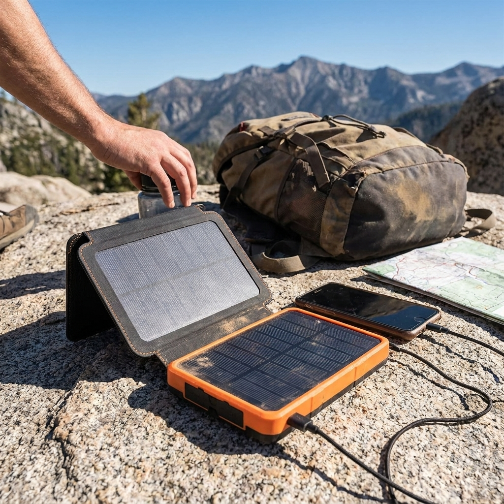 High-Capacity Solar Power Bank lifestyle