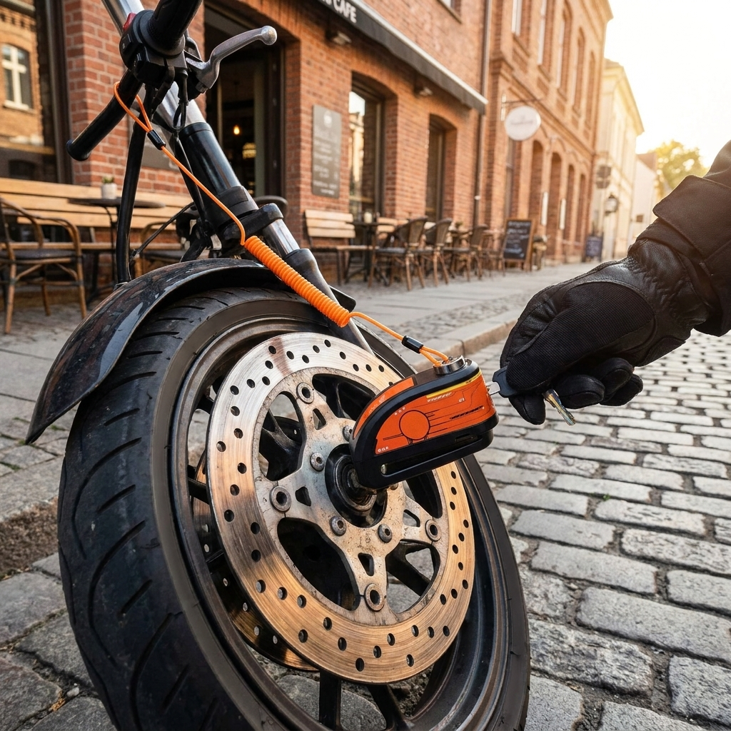 Motorcycle Disc Lock Alarm lifestyle