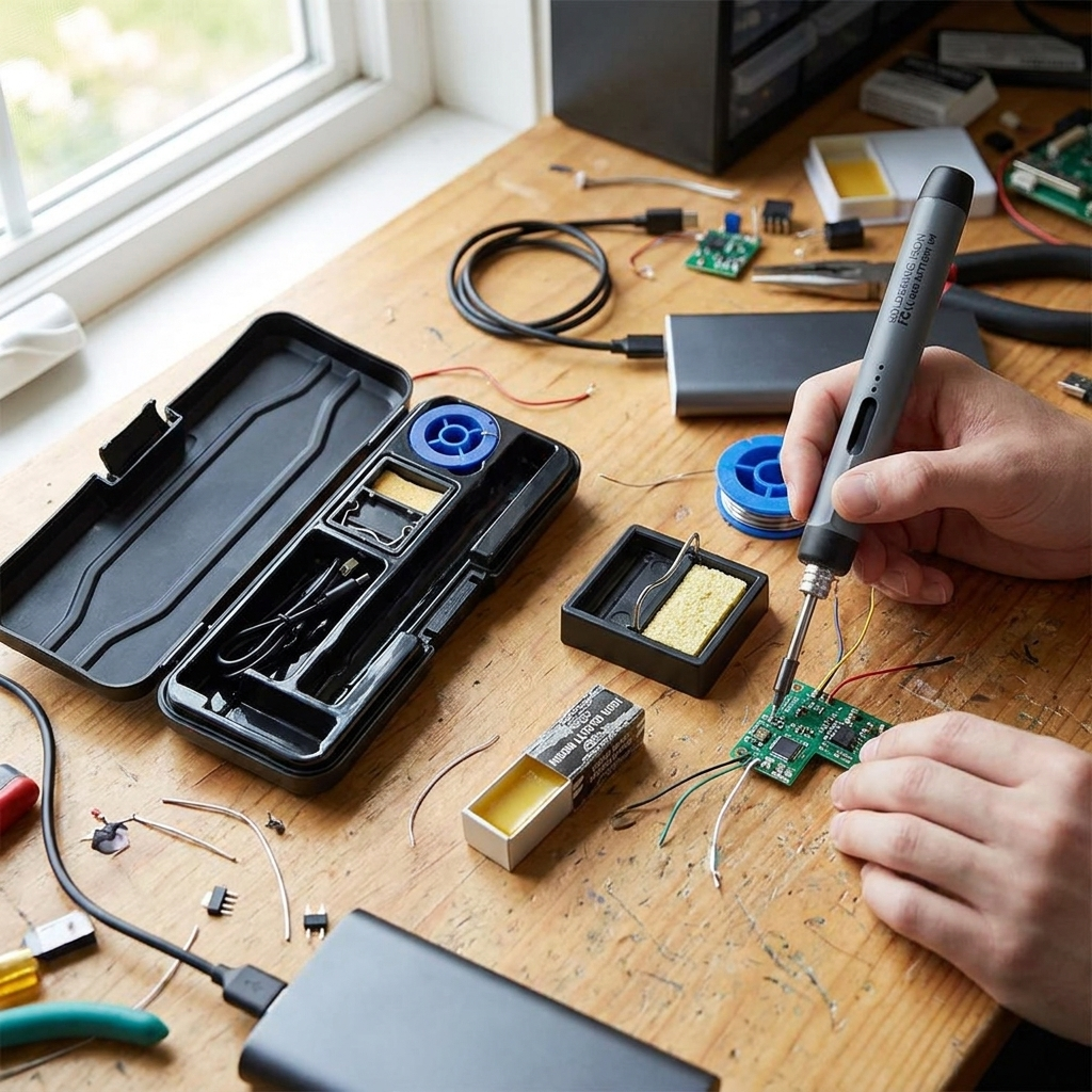 Digital Electric Soldering Iron Set lifestyle