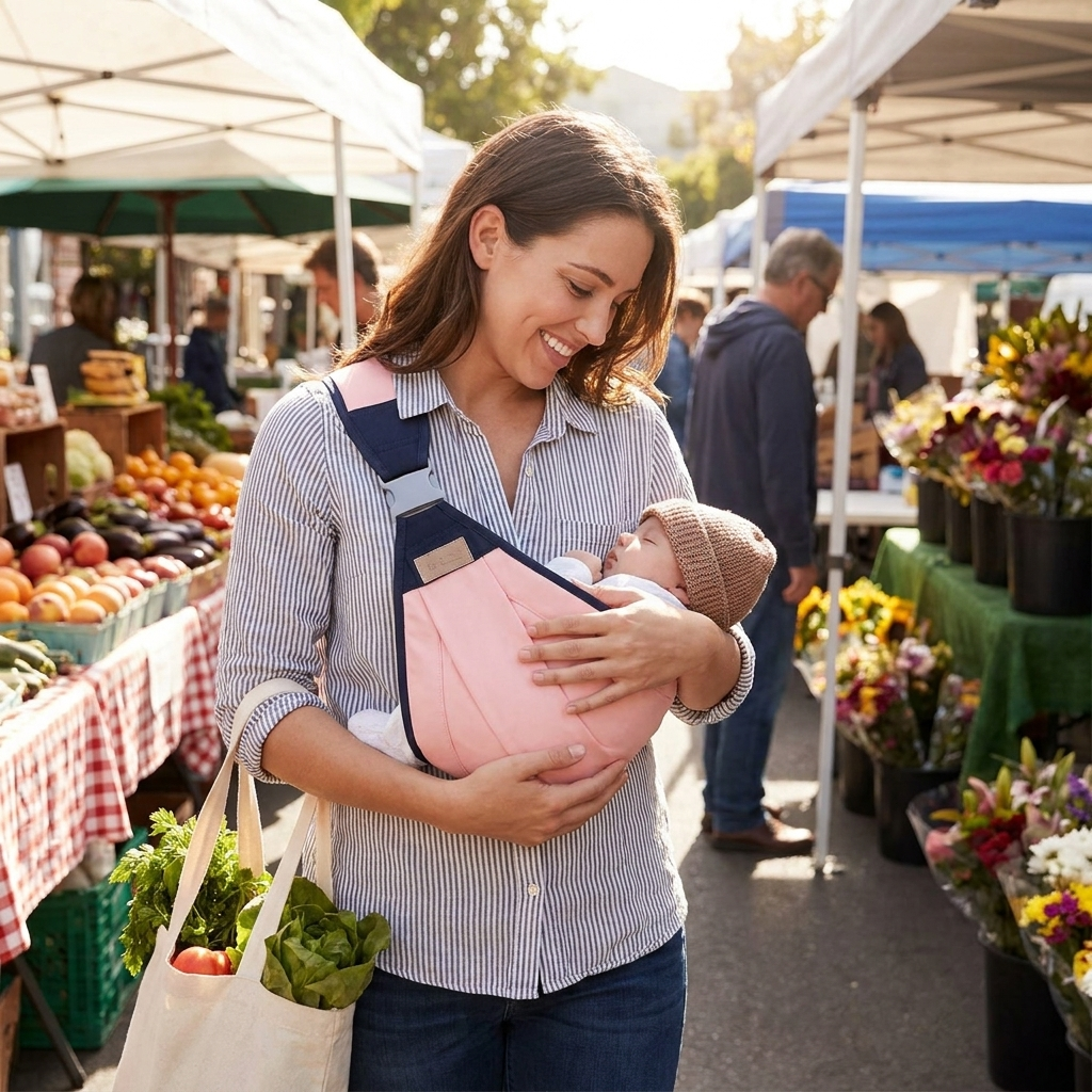 Universal Baby Carrier Wrap lifestyle