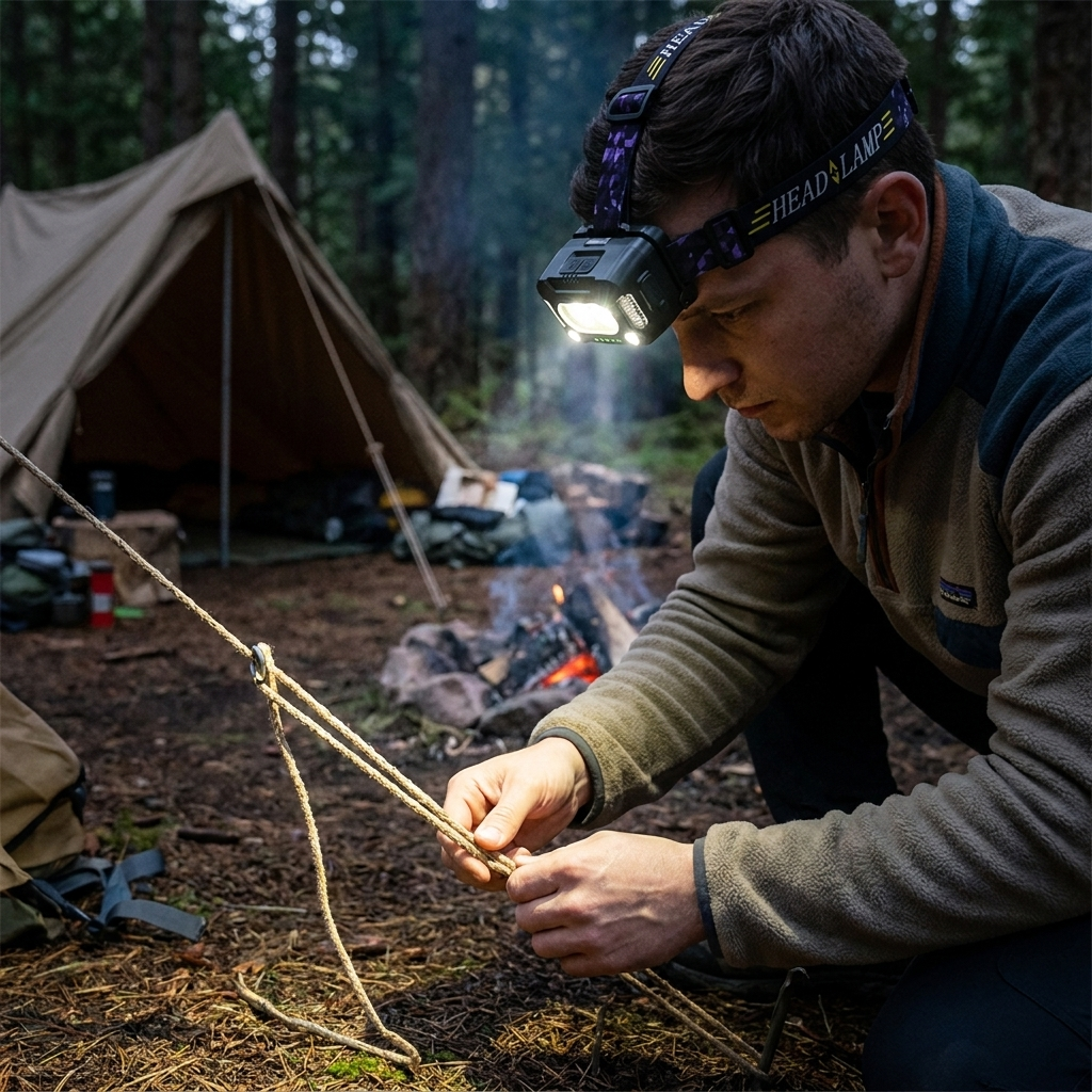 Powerful USB Rechargeable Headlamp lifestyle
