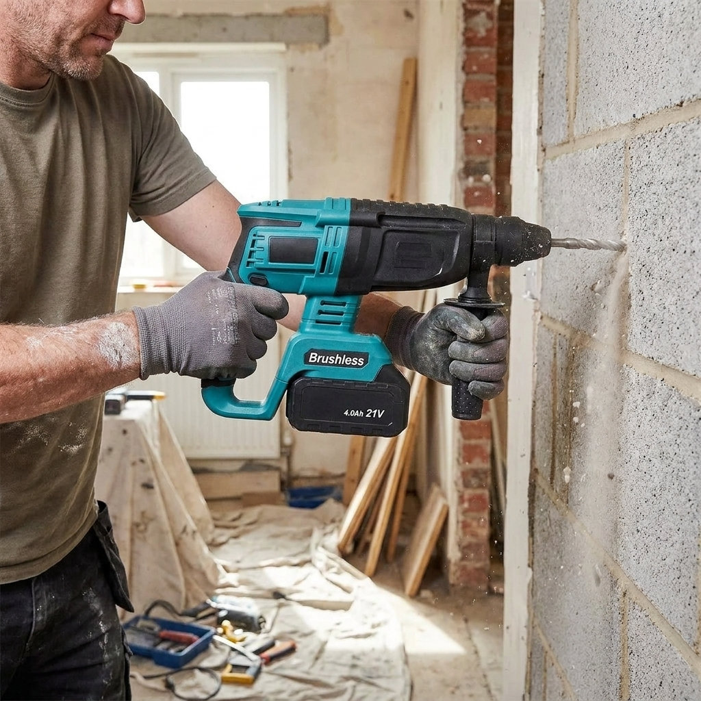 Brushless Cordless Rotary Hammer Drill lifestyle