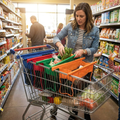 Practical Bags for Shopping Carts lifestyle