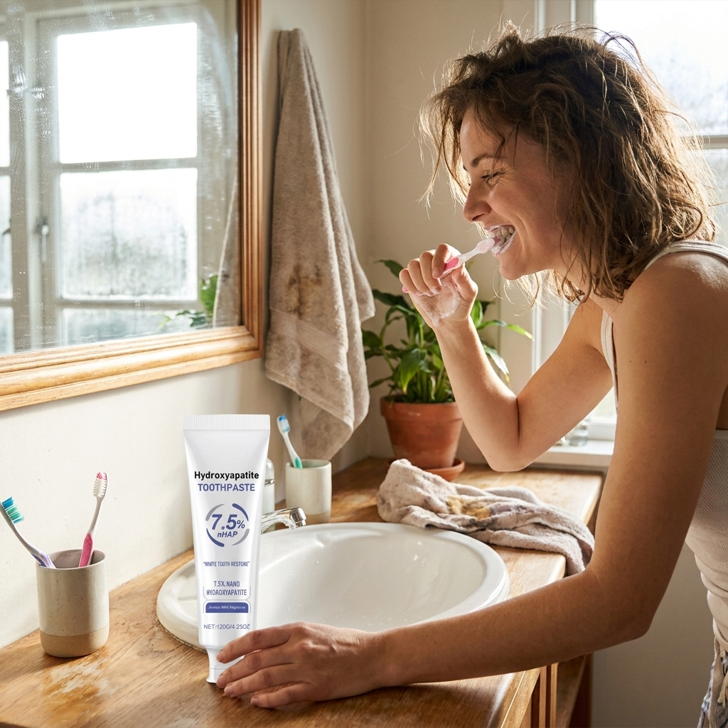 Fluoride-Free Enamel Toothpaste lifestyle