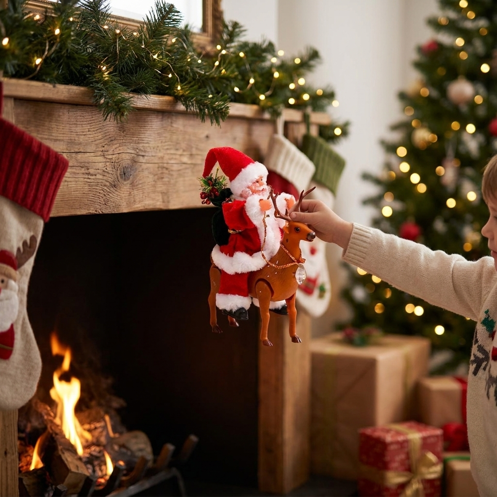 Climbing Santa Holiday Display Toy lifestyle