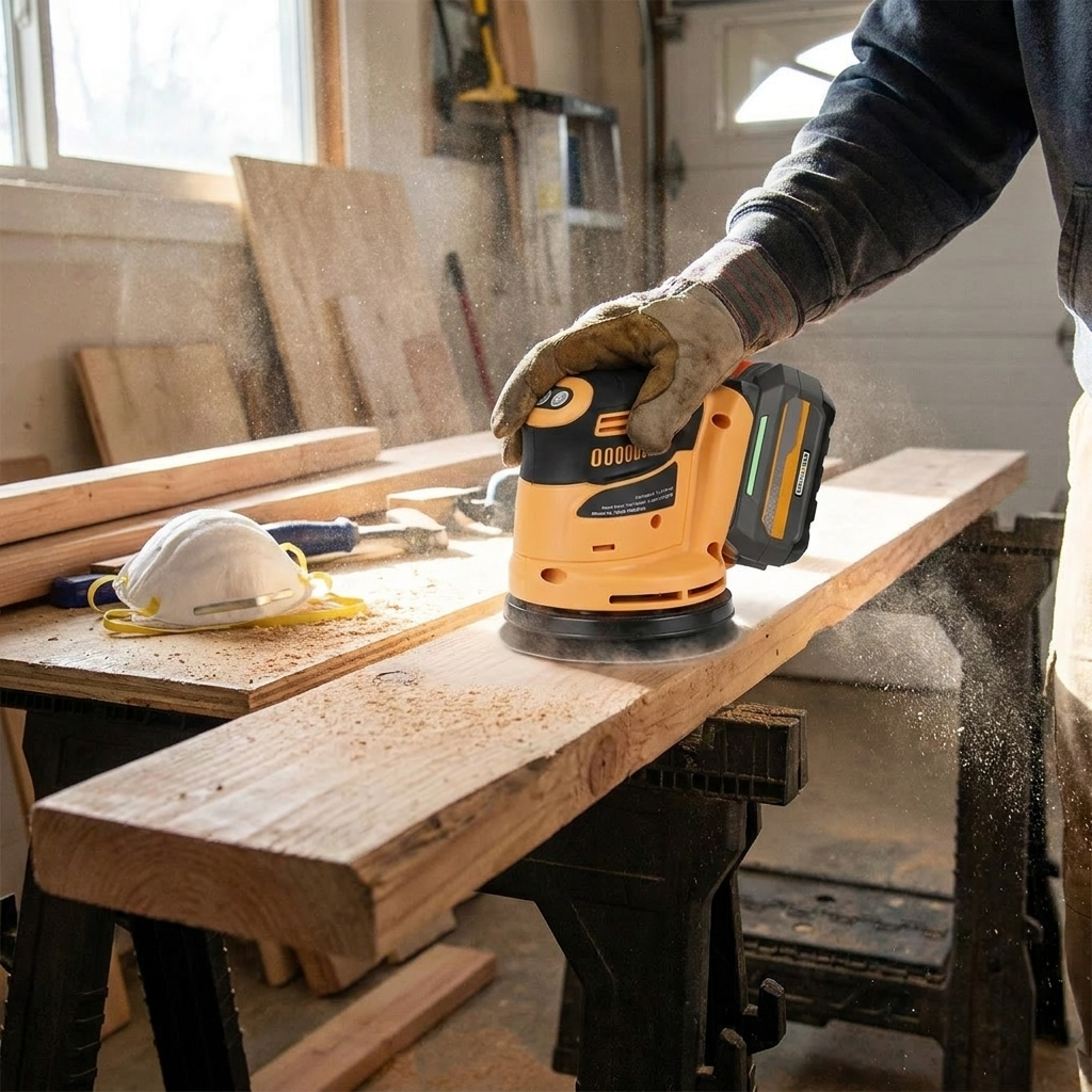 Brushless Orbital Electric Sander lifestyle