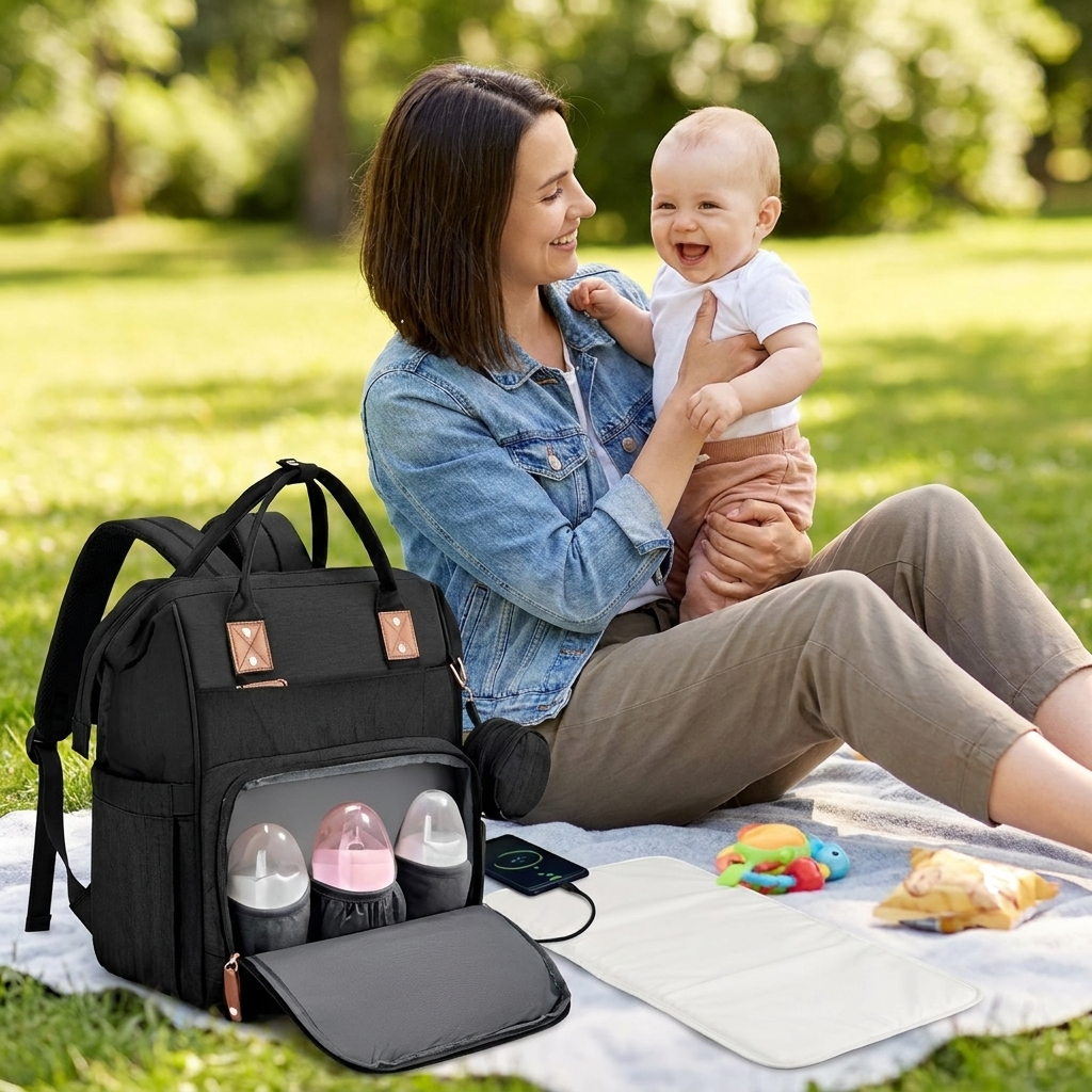 Multi-Function Baby Changing Bag lifestyle