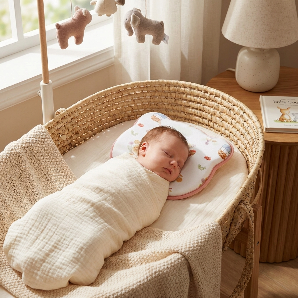 Infant Head-Shape Support Pillow lifestyle