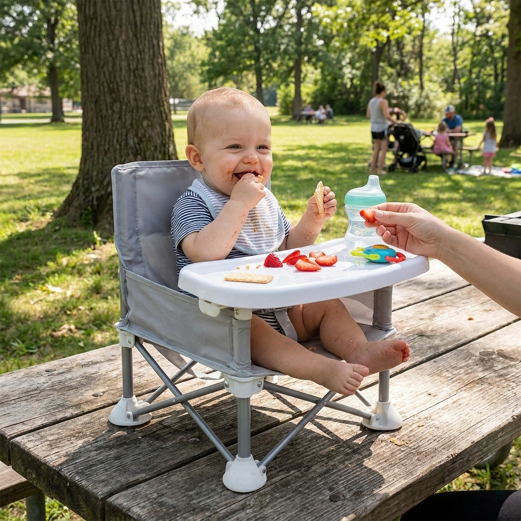 Kids Portable Toddler Camping Chair lifestyle