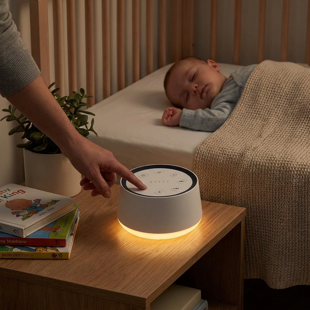 Baby Sound Machine Night Light lifestyle