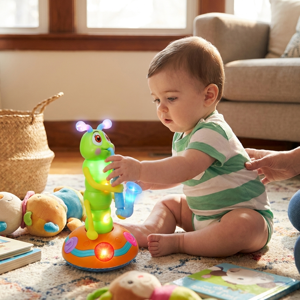 Baby Sensory Light & Music Crawl Toy lifestyle