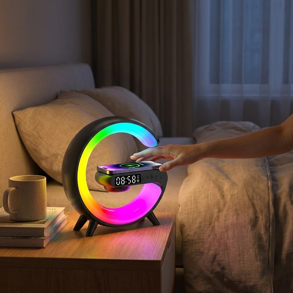 Digital Desk Clock with LED Display lifestyle