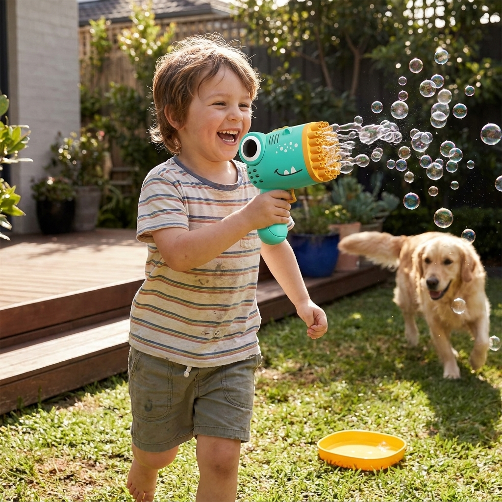 Bubble Gun Toy for Kids lifestyle