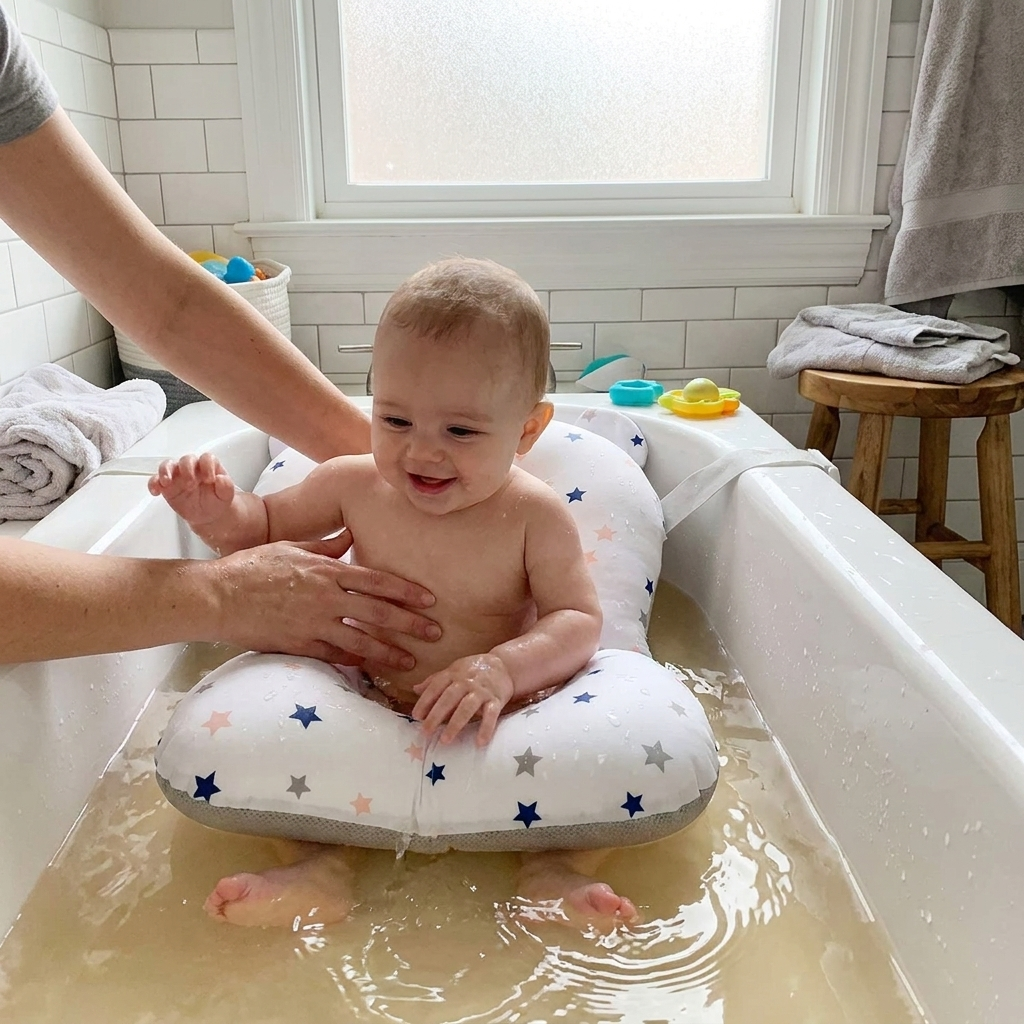 Baby Bath Seat Support Mat lifestyle