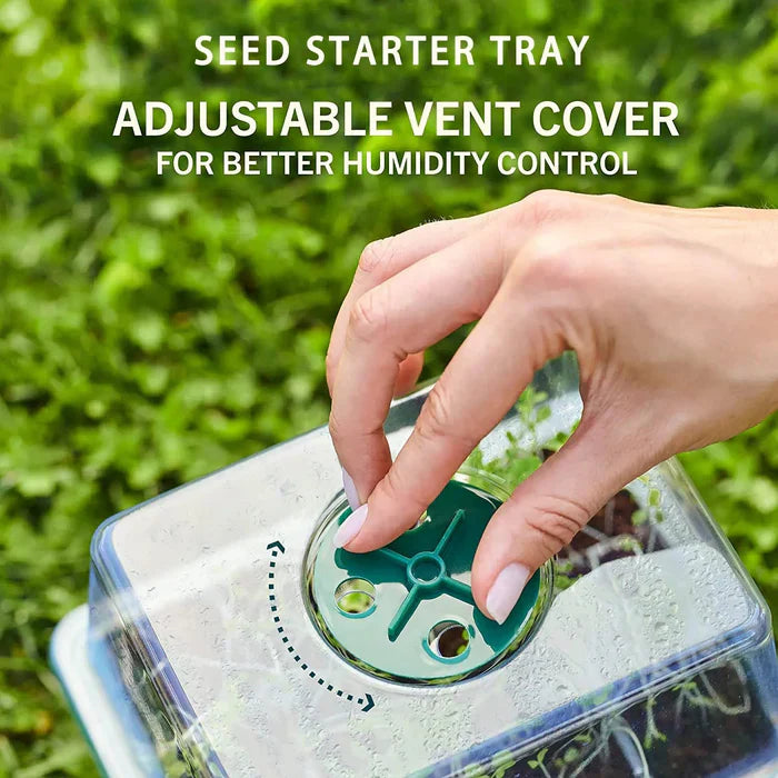 Nursery Pot Seed Starter Tray with Grow Light