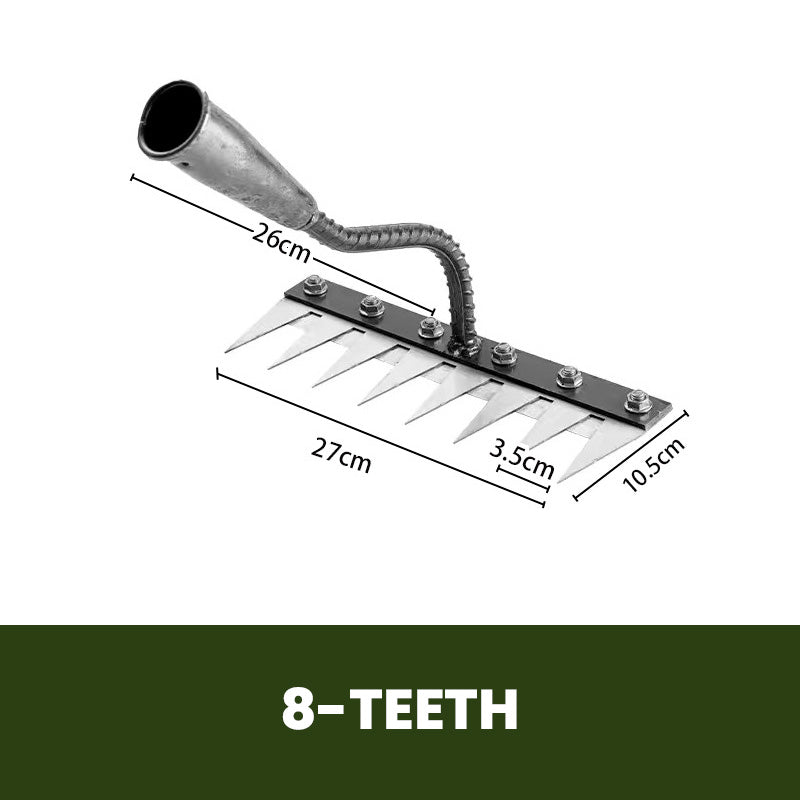 Versatile Carbon Steel Hand Rake