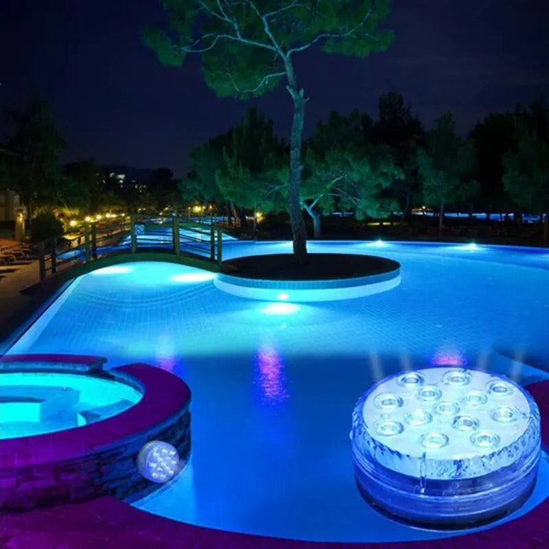 Submersible LED Lights with Remote, 16 Color